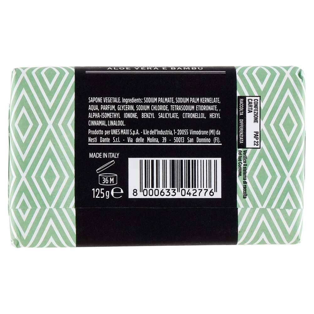 Sapone Vegetale Naturale al Profumo di Aloe Vera e Bambù Estetique U! Confronta e Risparmia